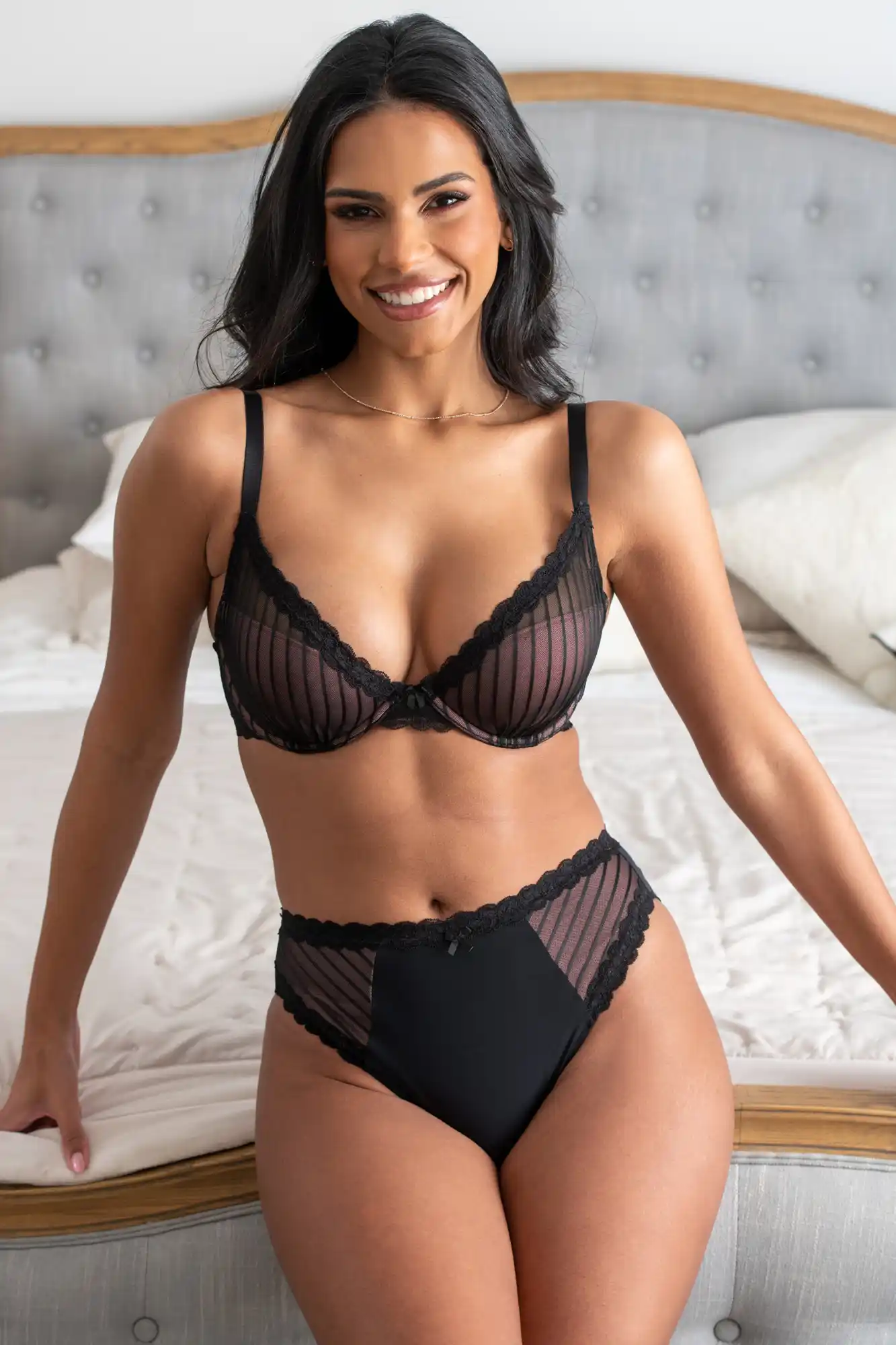 Extreme Push up Bra & Panties Set For Women's Boost Plunge Sexy Lace  Lingerie BH 