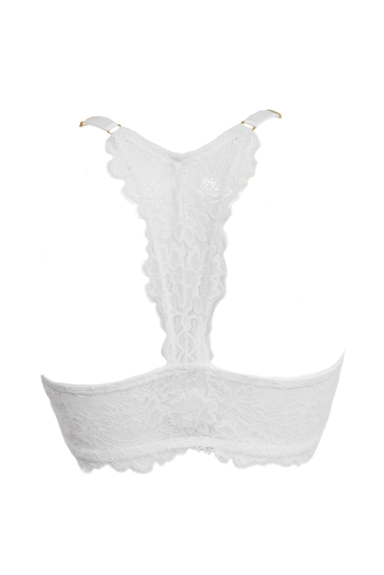 lace bralette white