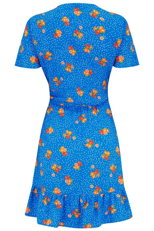 Woven EcoVero™ Tiered Wrap Dress
