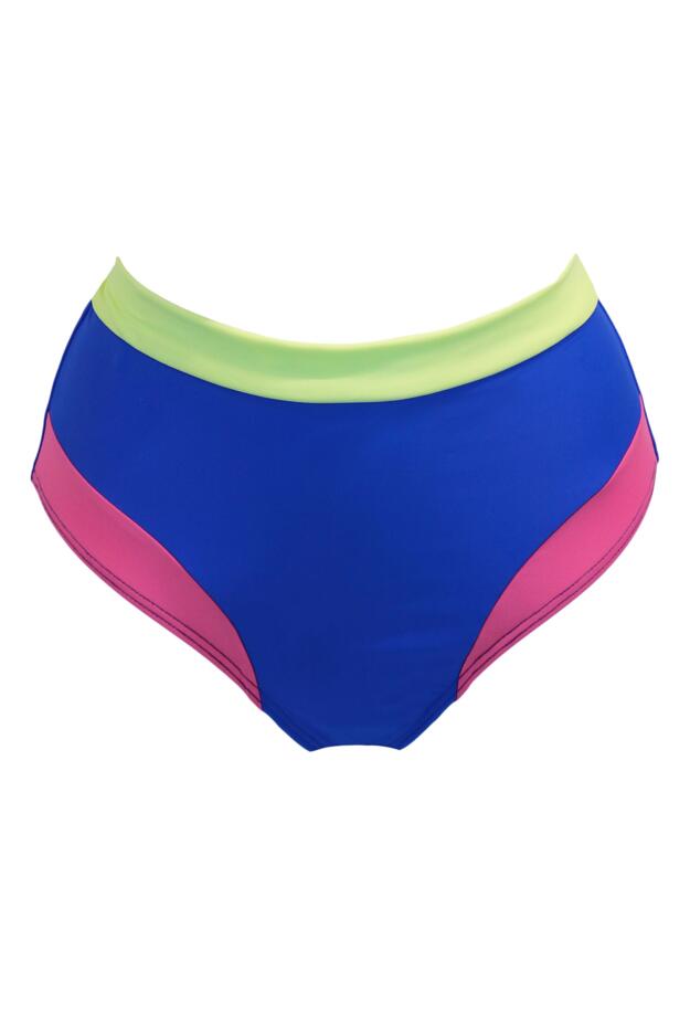 Pour Moi Palm Springs Colour Block Tummy Control Swimsuit – Calon Cariad
