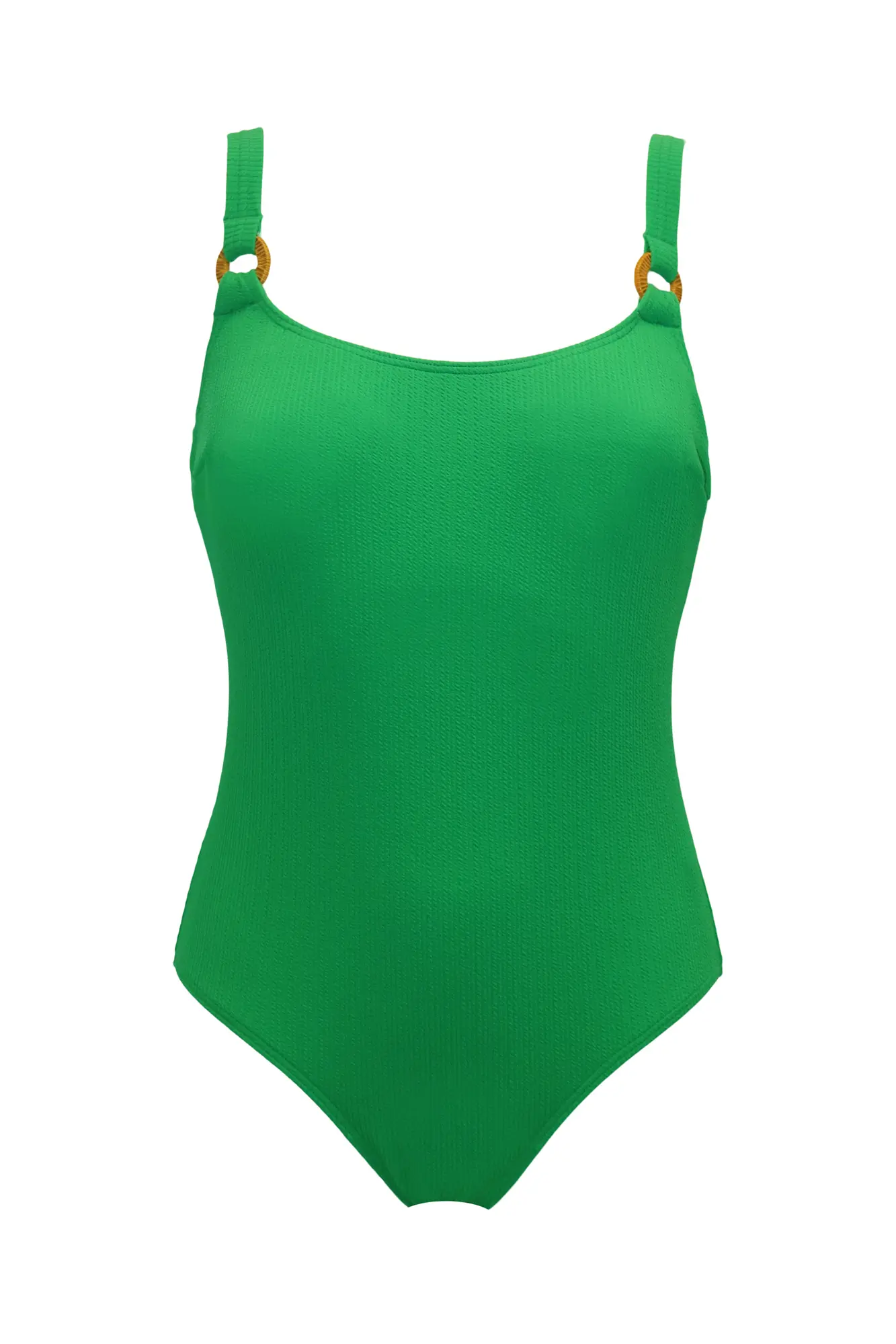 Cali Recycled Ring Underwired Control Swimsuit in Green | Pour Moi Clothing