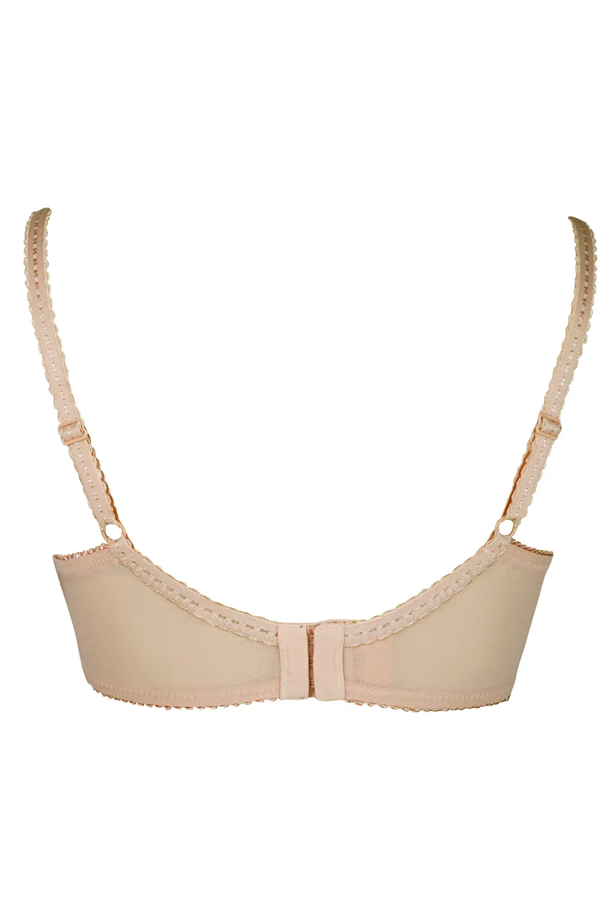 Sofia Lace Embroidered Side Support Bra - Latte