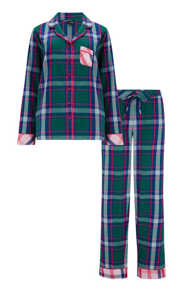 Cosy Check Brushed Cotton Pyjama Gift Set