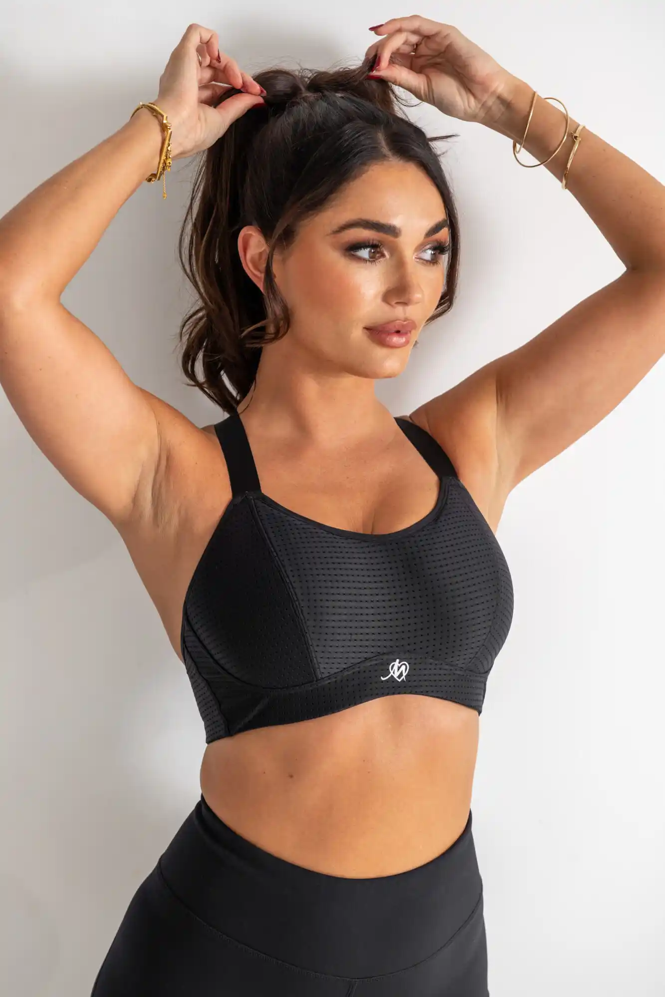 Womens Push Up High Impact Sports Bra Full Coverage Model Uo Cups