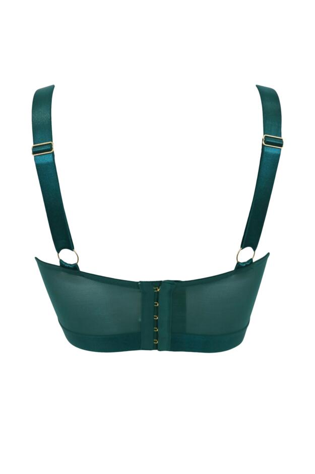 India Embroidery Underwired Bustier B-H
