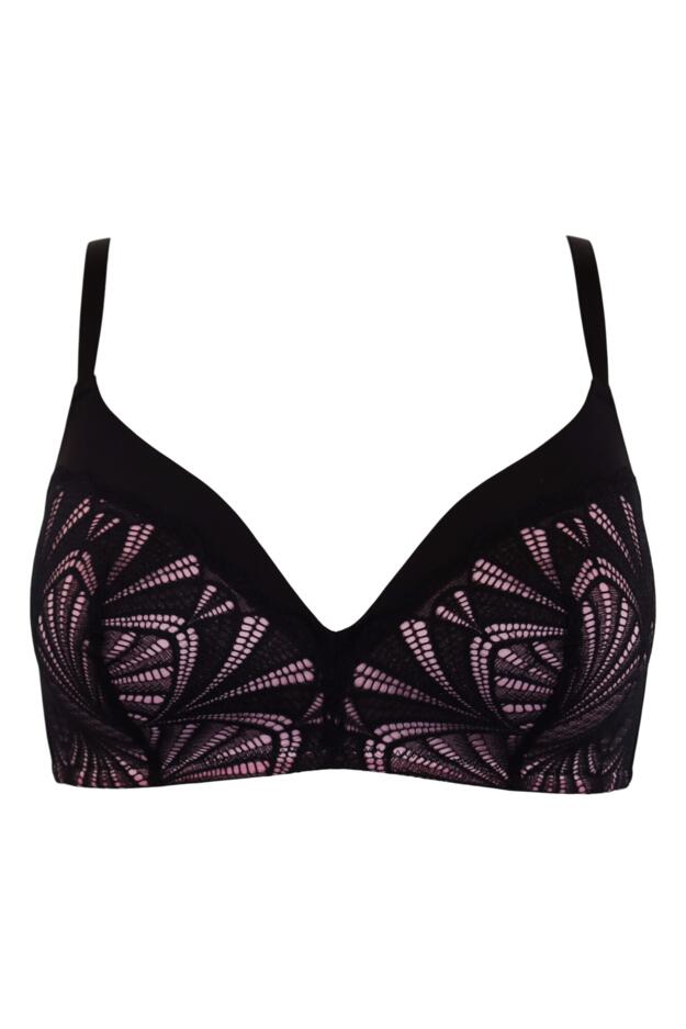BNWT M&S ROSIE BLACK PADDED NON WIRED BRA SIZE 16 A-C 34-36 RRP £20