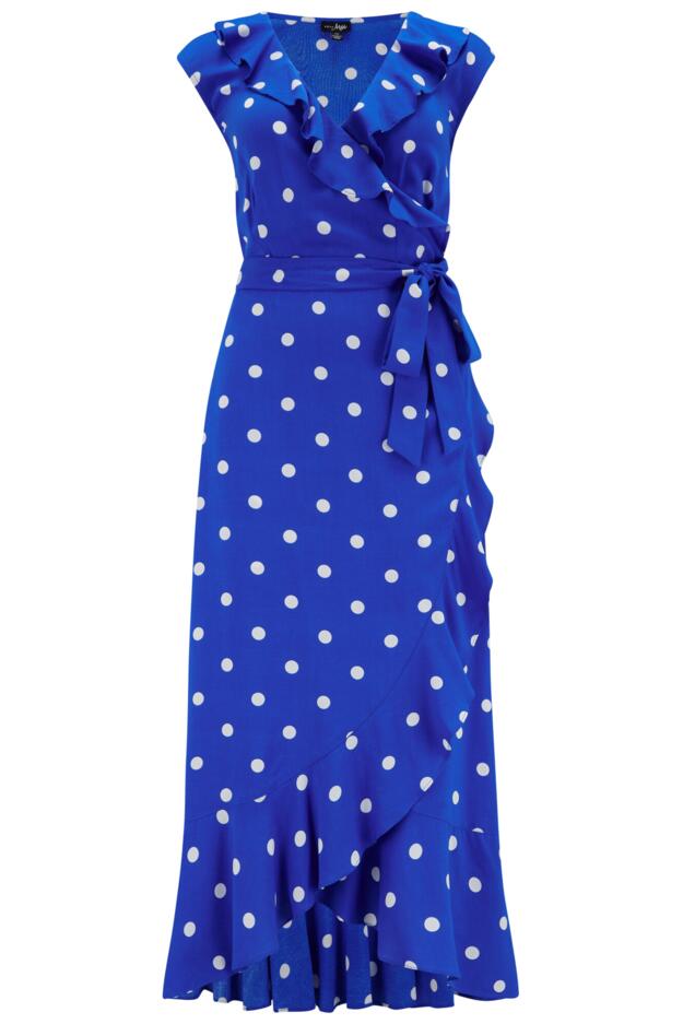 LENZING™ ECOVERO™ Viscose Midaxi Wrap Beach Dress