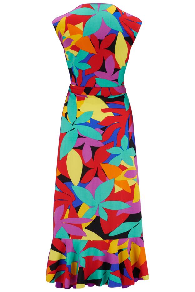 LENZING™ ECOVERO™ Viscose Midaxi Wrap Beach Dress