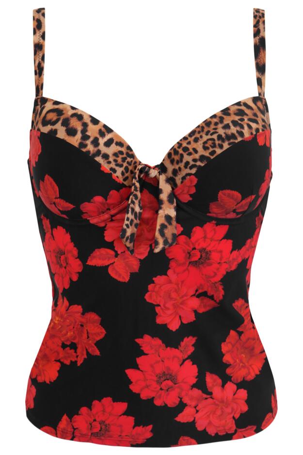 St Lucia Padded Underwired Tankini Top