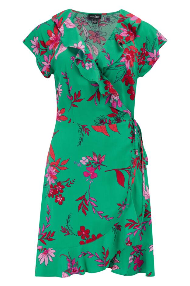 LENZING™ ECOVERO™ Viscose Frill Wrap Beach Dress 