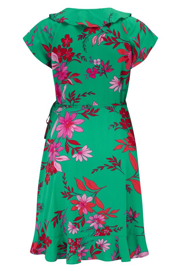 LENZING™ ECOVERO™ Viscose Frill Wrap Beach Dress 