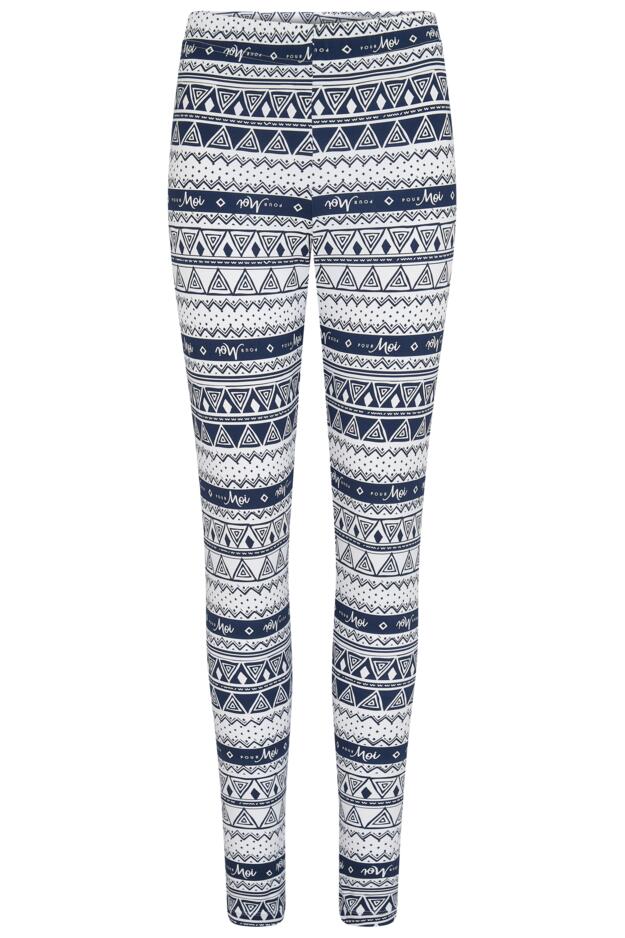 Soft Touch Jersey Fairisle Legging Pyjama Set