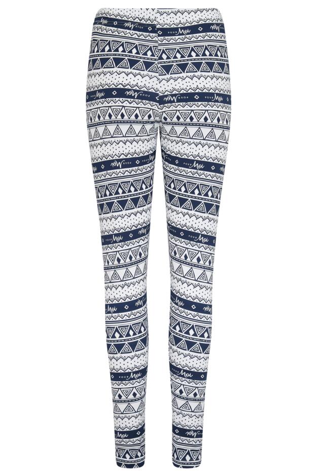 Soft Touch Jersey Fairisle Legging Pyjama Set