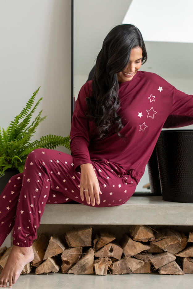 Soft Touch Jersey Star Jogger Pyjama Set