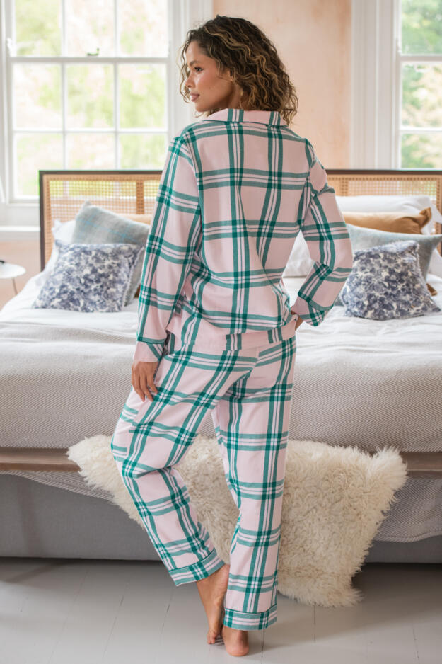 Cosy Check Brushed Cotton Pyjama Gift Set