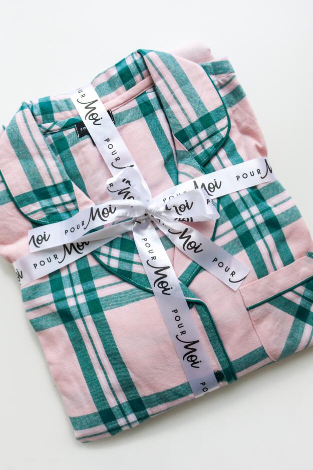 Cosy Check Brushed Cotton Pyjama Gift Set