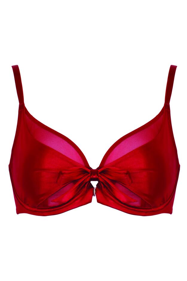 All Yours Satin and Mesh Front Fastening Bra