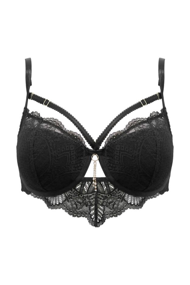 India Demilicious Linear Lace Demi Padded Bra 