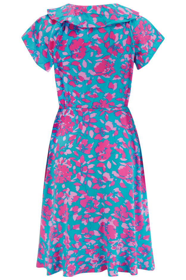 LENZING™ ECOVERO™ Viscose Frill Wrap Beach Dress 