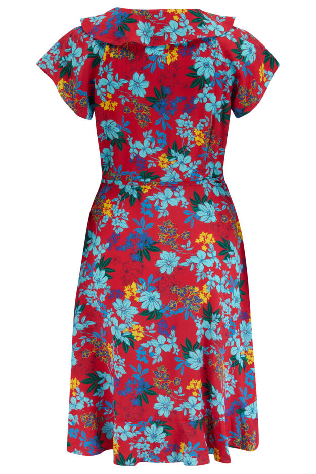 LENZING™ ECOVERO™ Viscose Frill Wrap Beach Dress 