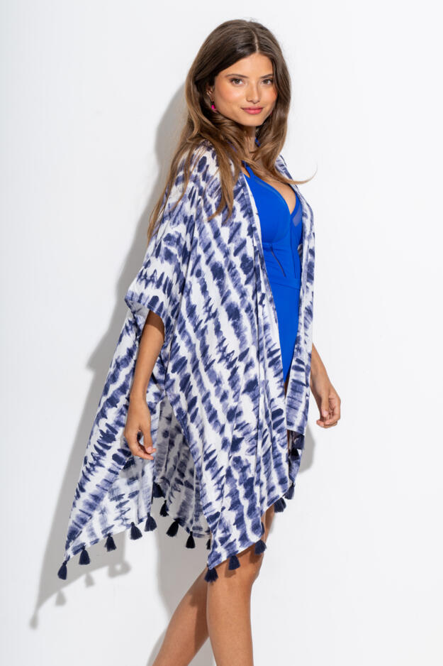 Woven Tassel Kimono