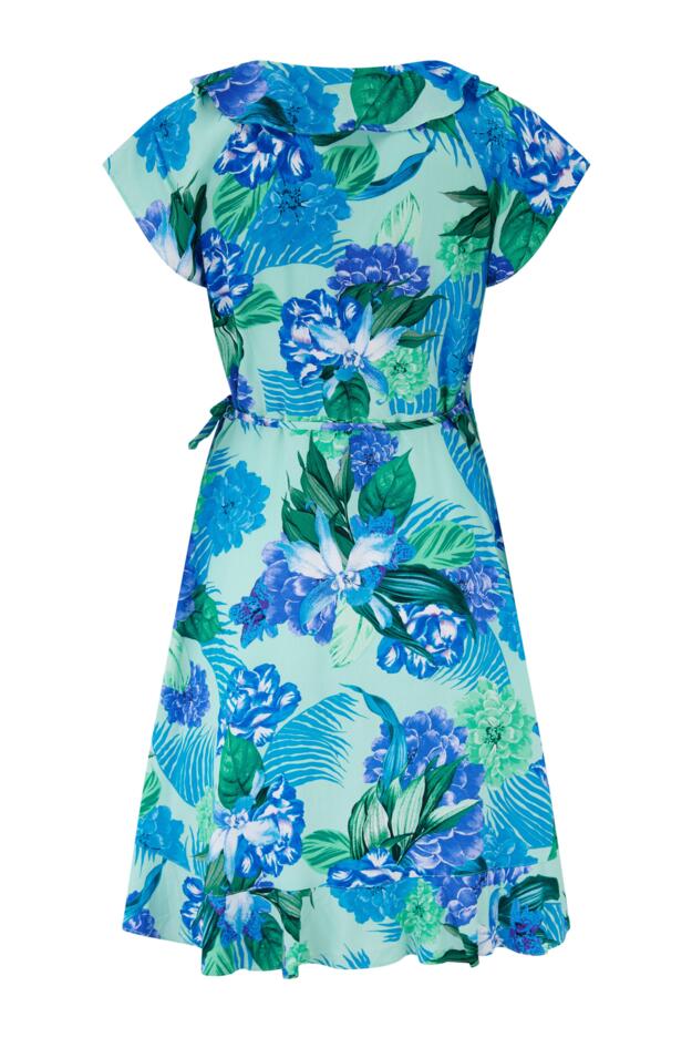 LENZING™ ECOVERO™ Viscose Frill Wrap Beach Dress 