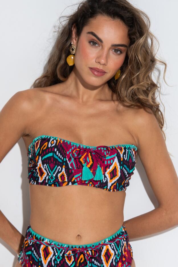 Costa Rica Non-Padded Underwired Strapless Bikini Top