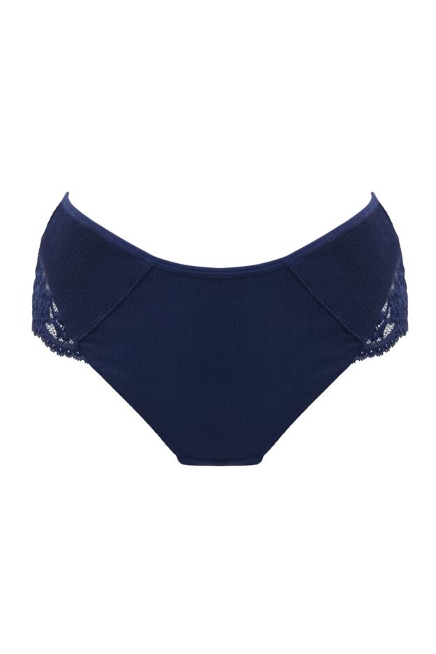 Love To Lounge Lace and Modal Rib Midi Brief