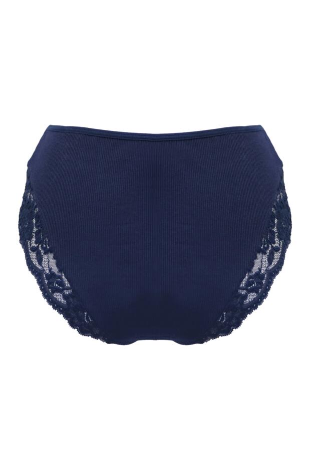 Love To Lounge Lace and Modal Rib Midi Brief