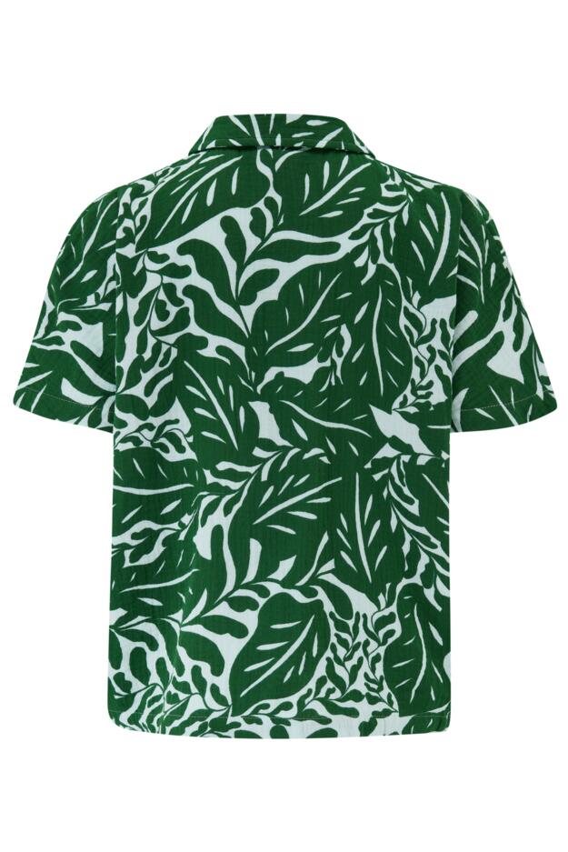 Woven Double Cloth Revere Collar Shirt and Short Pyjama Set