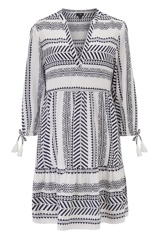 Linen Blend Beach Kaftan Dress