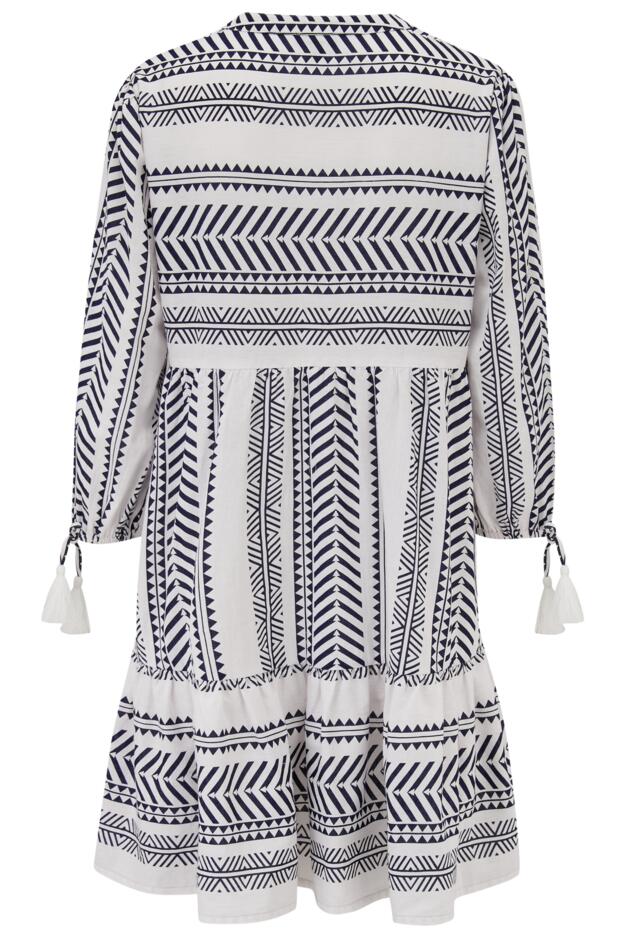 Linen Blend Beach Kaftan Dress