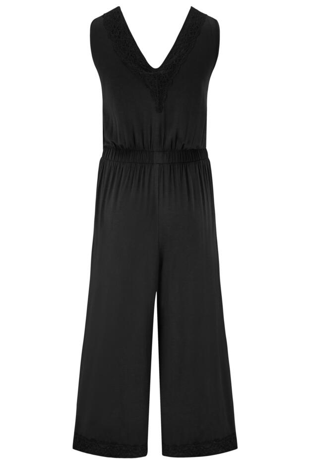 Sofa Loves Lace Hidden Support Cropped Wide Leg Jumpsuit