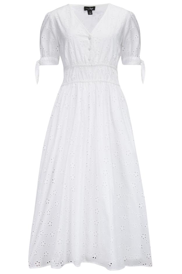 Amanda Cotton Broderie Tiered Midaxi Dress