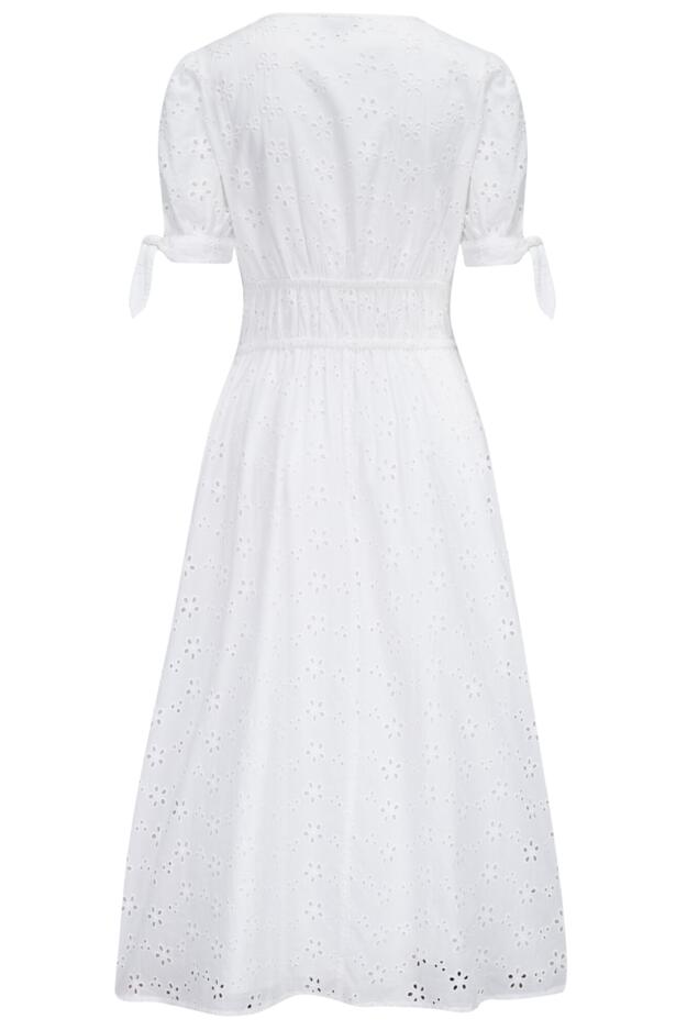 Amanda Cotton Broderie Tiered Midaxi Dress