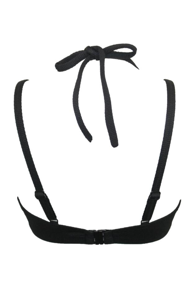Hawaii Textured Double Strap Underwired Padded Halter Bikini Top