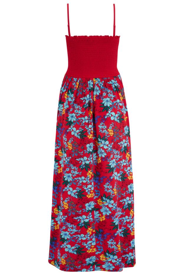 Emma Strapless Shirred Bodice Maxi Beach Dress