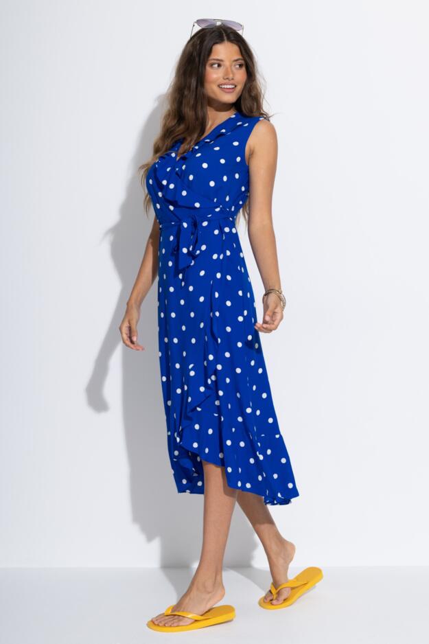 LENZING™ ECOVERO™ Viscose Midaxi Wrap Beach Dress