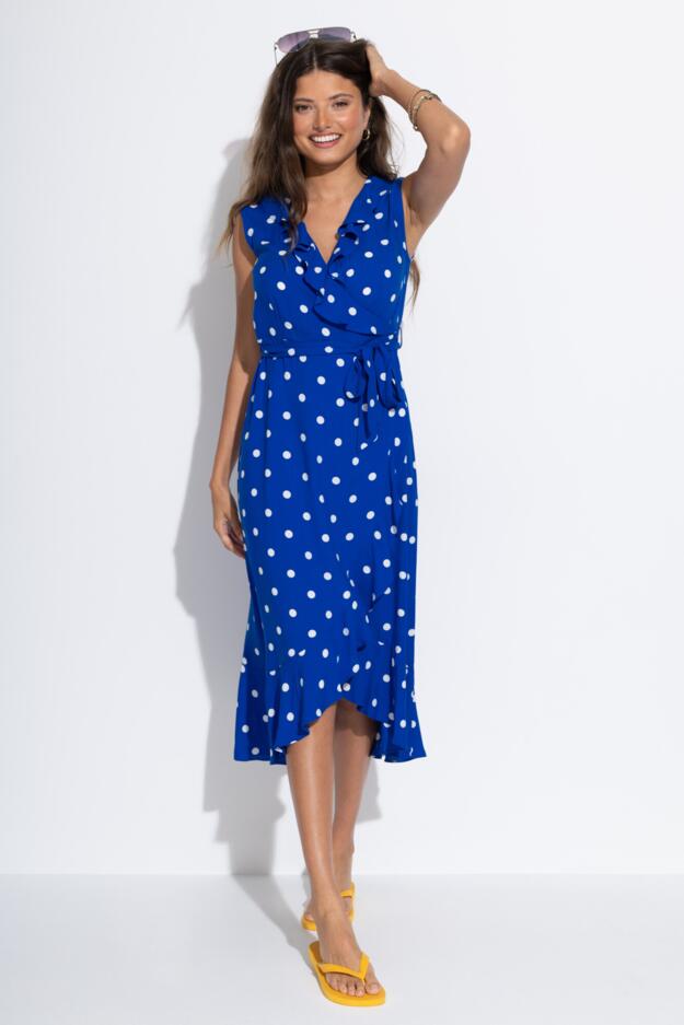 LENZING™ ECOVERO™ Viscose Midaxi Wrap Beach Dress