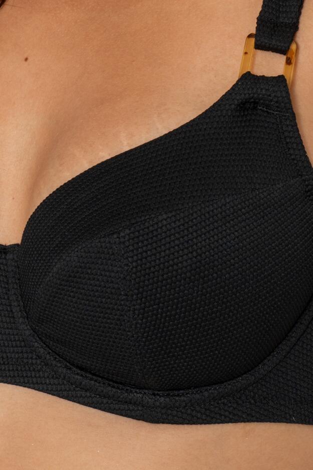 Hawaii Textured Underwired Non Padded Bikini Top 