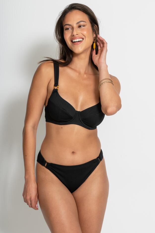 Hawaii Textured Underwired Non Padded Bikini Top 