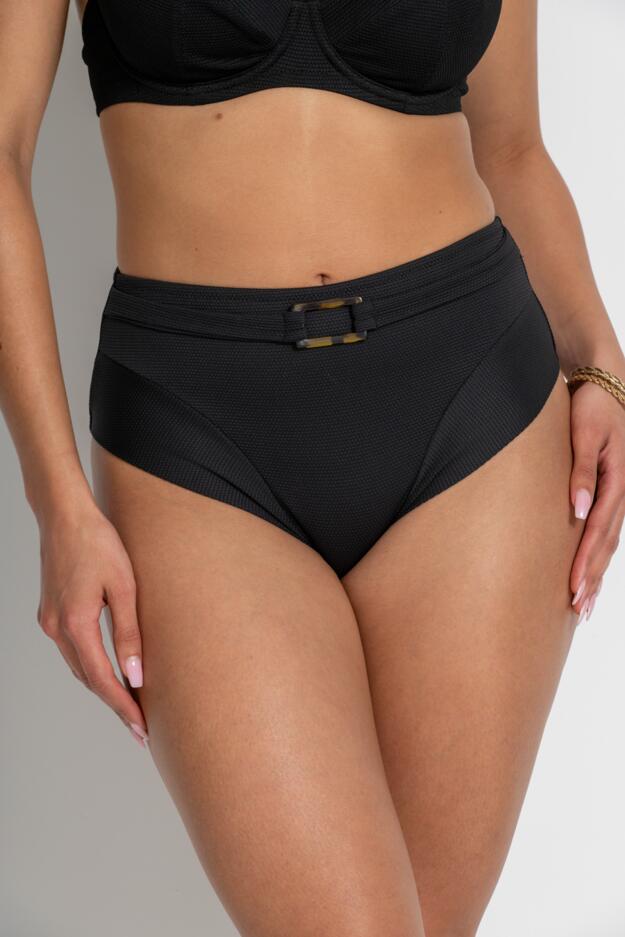 Hawaii Textured High Waist Belted Tummy Control Brief