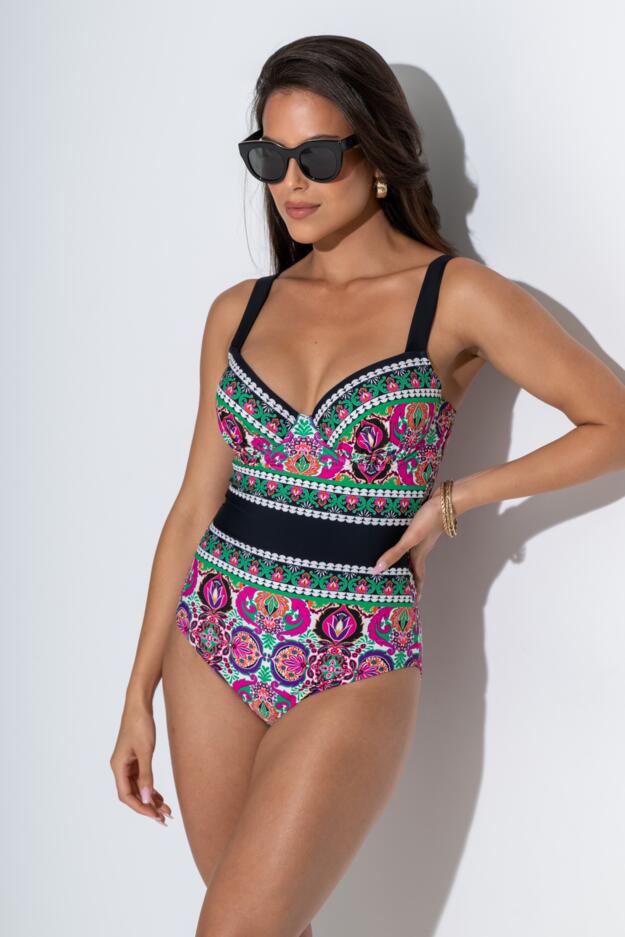 Maldives Lightly Padded Underwired Control Swimsuit