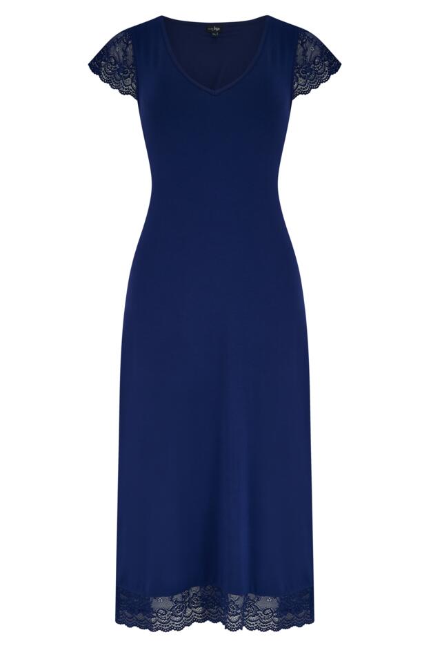 Bamboo Jersey Lace Secret Support Midi Chemise