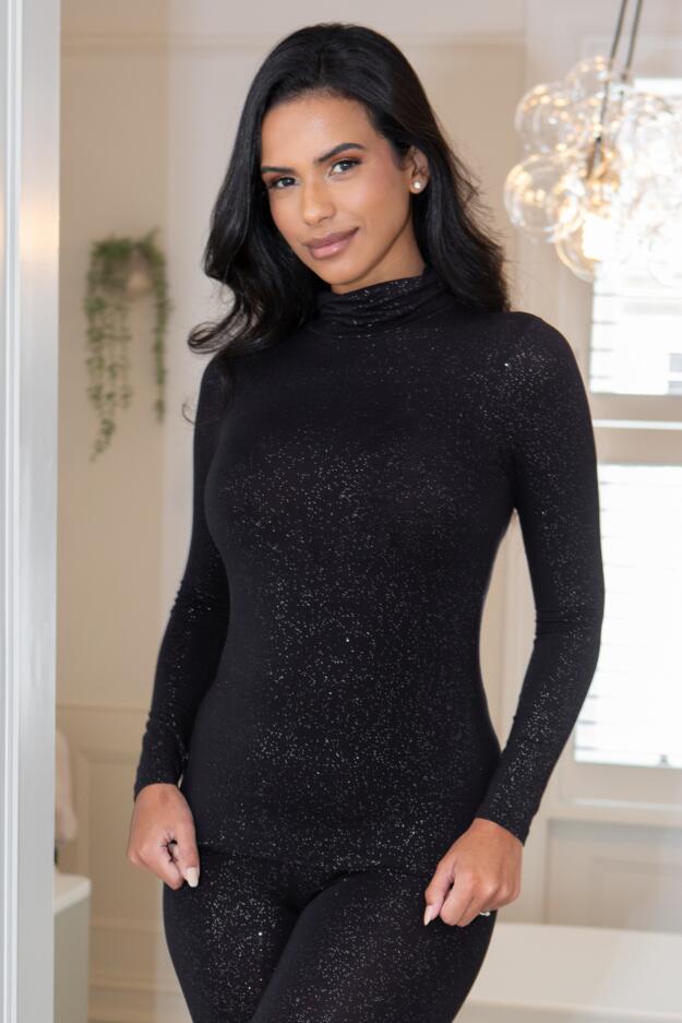 Second Skin Thermal Roll Neck Top
