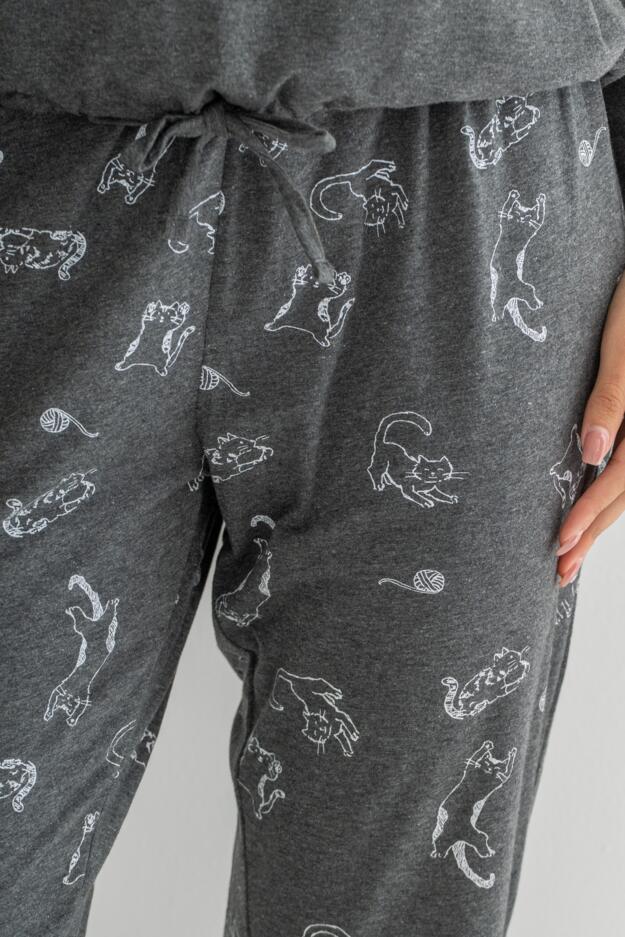 Jersey Cotton Cat Pyjama Set