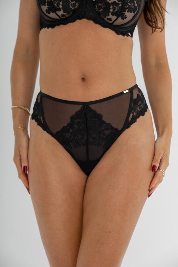 India Bold Floral High Leg Midi Brief 