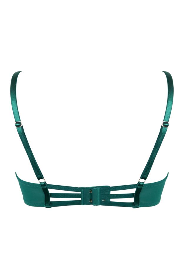 India Bold Floral Embroidery Non-Padded Bra B-G