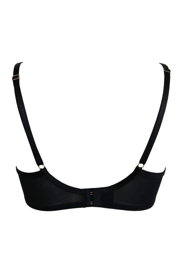 Queen Bee Gold Embroidery Non-Padded Strappy Bra 