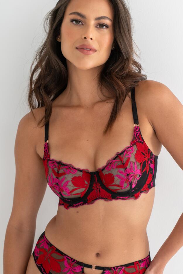 Roxanne Embroidered Non-Padded Underwired Bra B-G